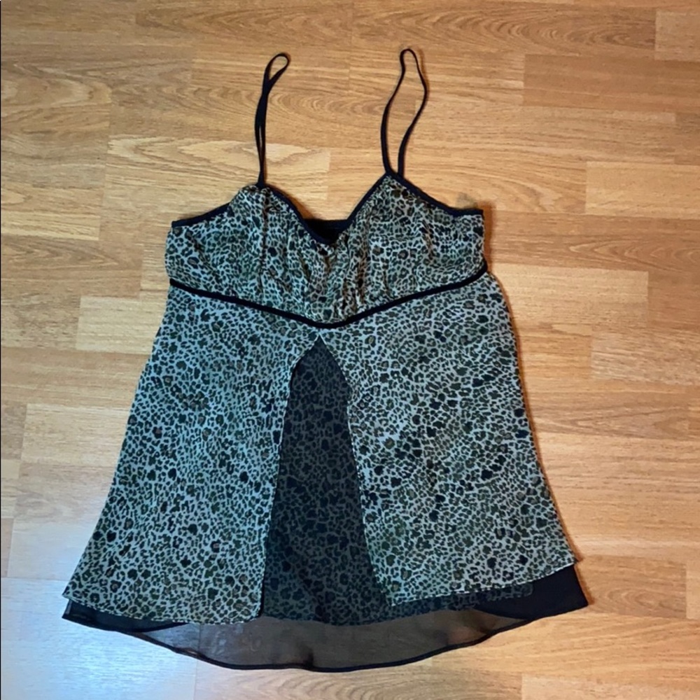 Cheetah print nightwear slip